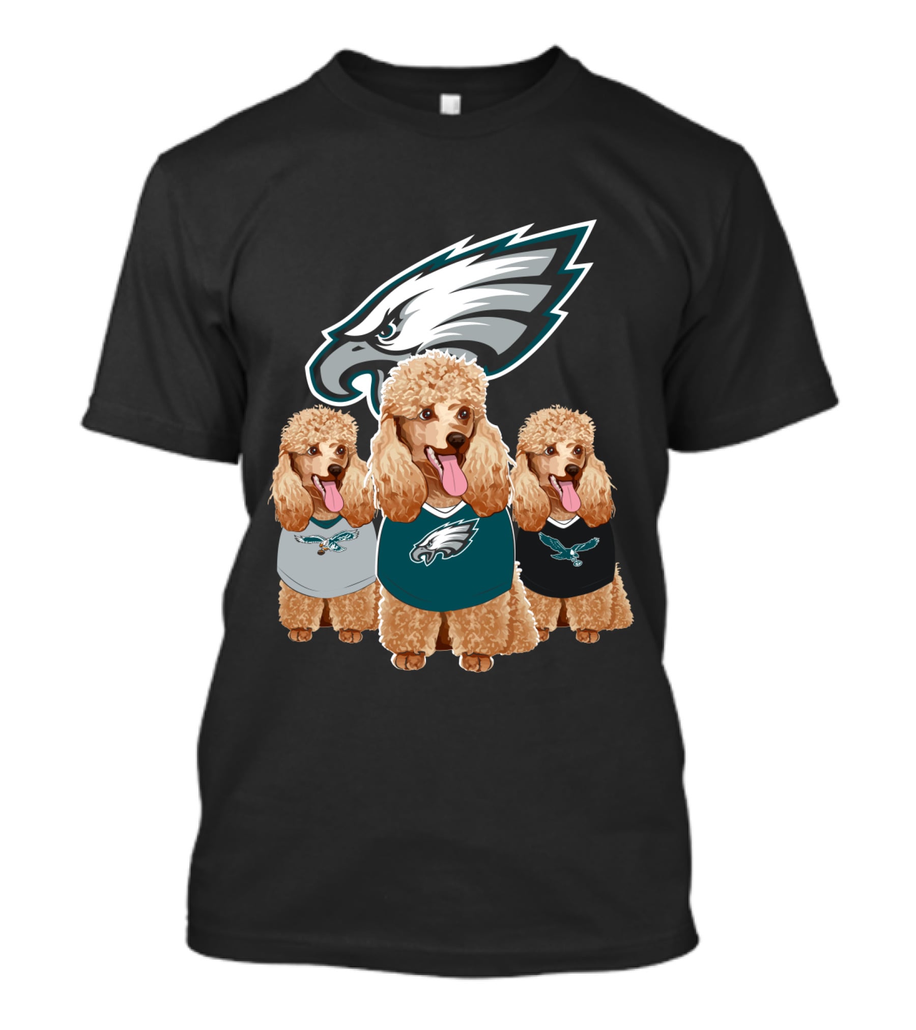 Philadelphia Eagles Poodle Trio T-Shirt