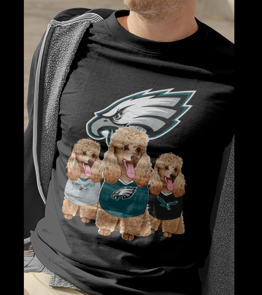 Philadelphia Eagles Poodle Trio T-Shirt