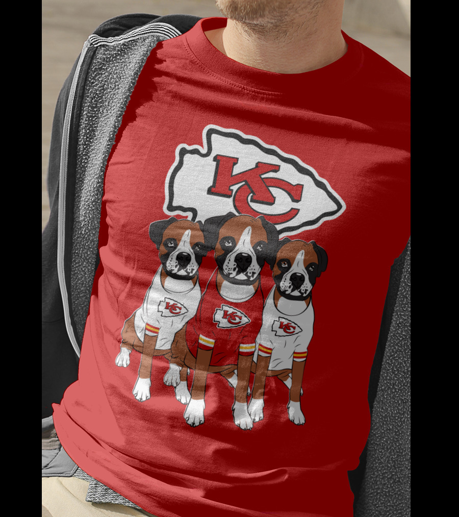 Kc Chiefs Boxer Dogs T-Shirt