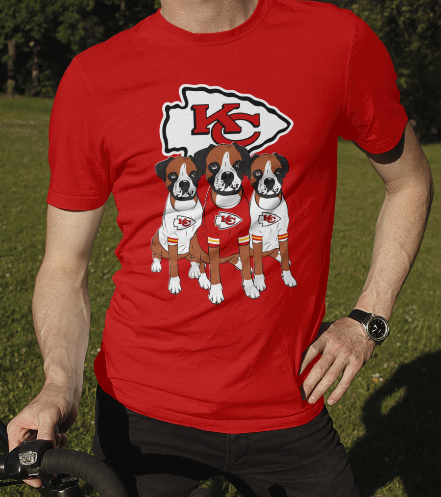 Kc Chiefs Boxer Dogs T-Shirt