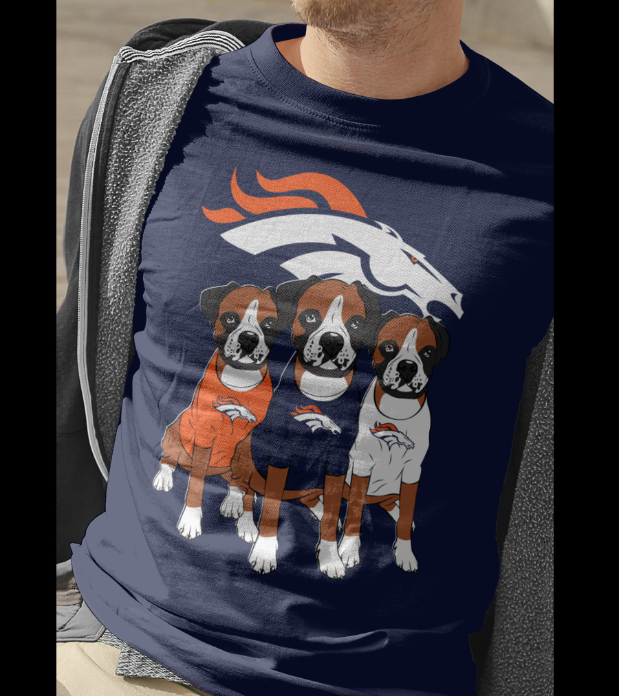 Denver Broncos Boxer Dogs T-Shirt