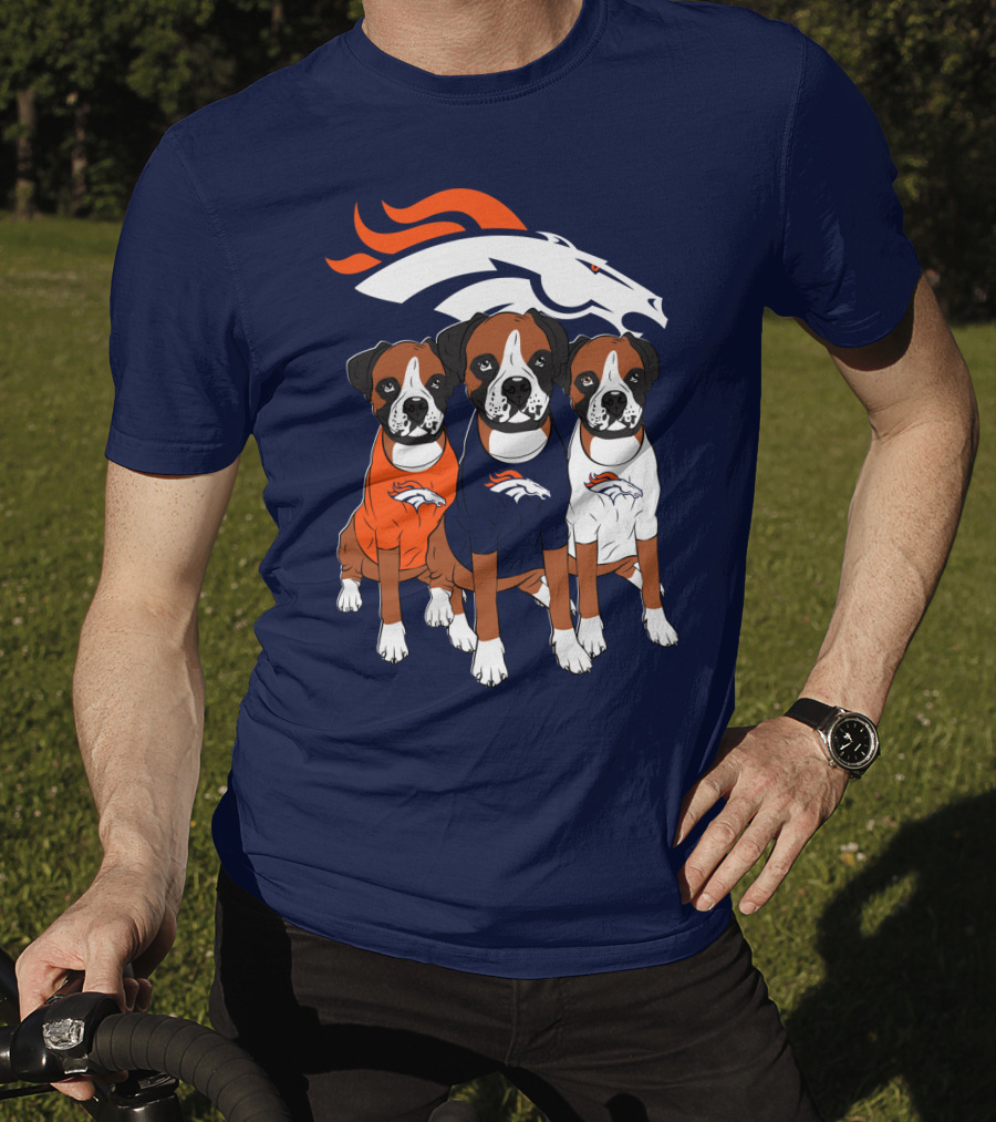 Denver Broncos Boxer Dogs T-Shirt