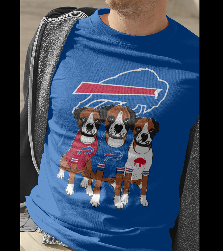 Buffalo Bills Boxer Dogs T-Shirt