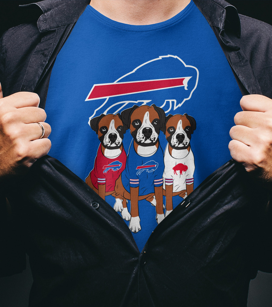Buffalo Bills Boxer Dogs T-Shirt