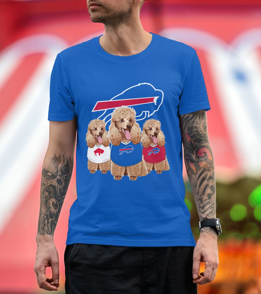 Buffalo Bills Poodle Trio T-Shirt