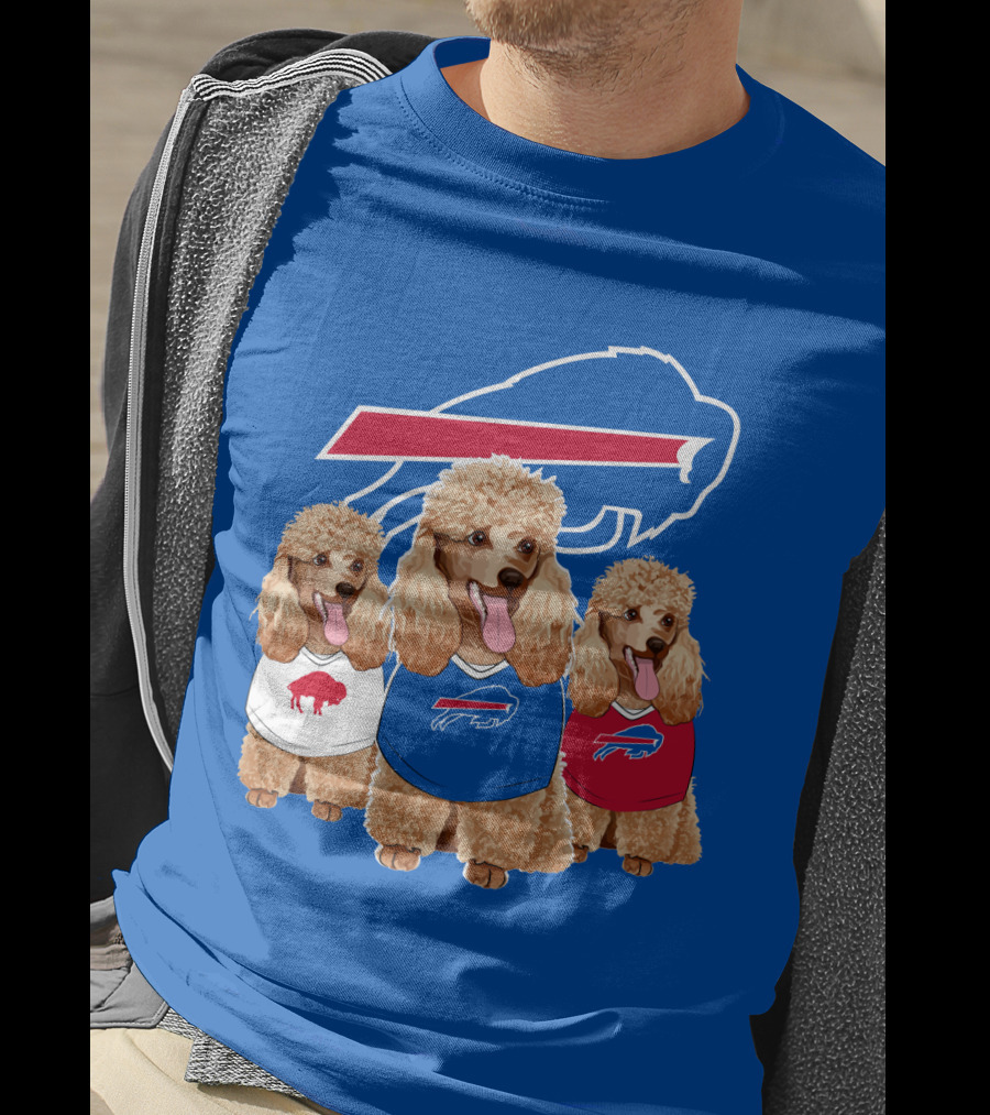 Buffalo Bills Poodle Trio T-Shirt