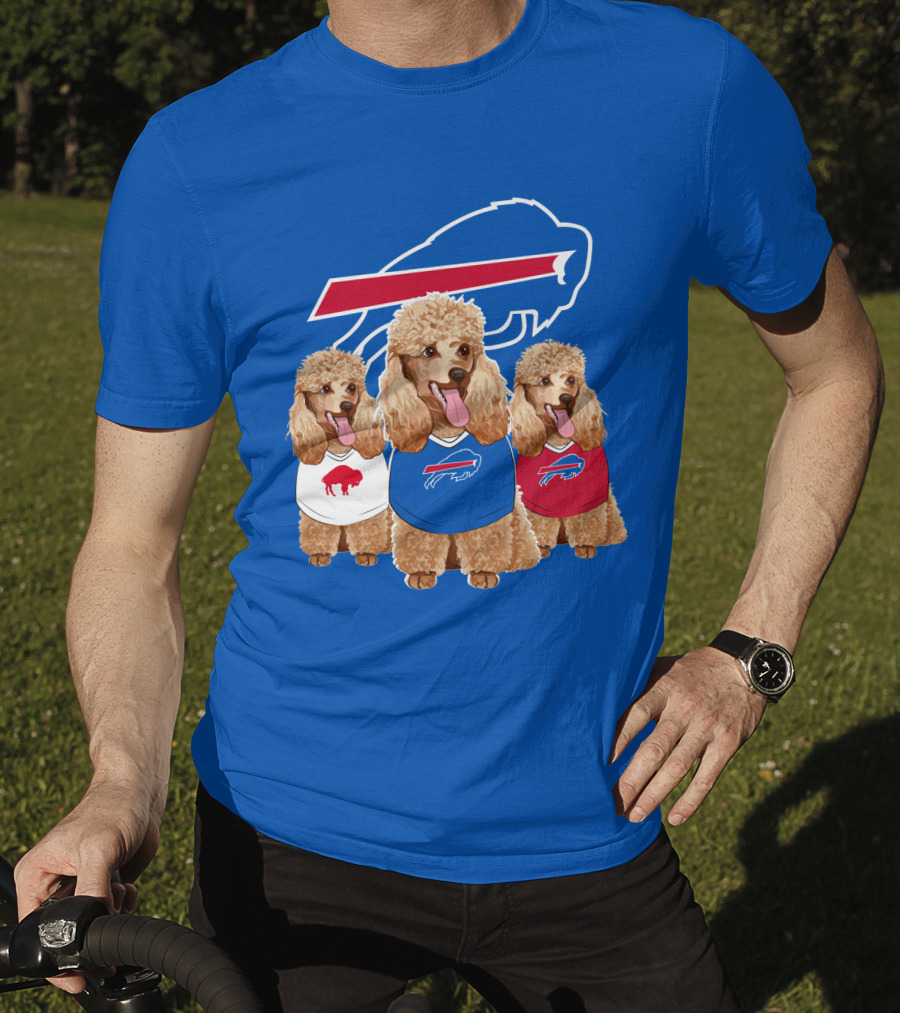 Buffalo Bills Poodle Trio T-Shirt