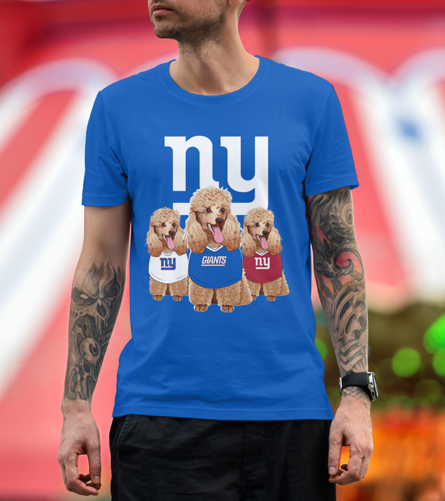 Ny Giants Poodle Trio T-Shirt
