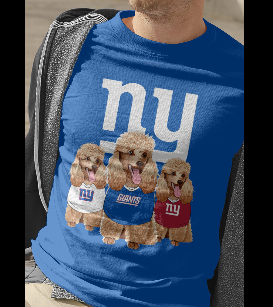 Ny Giants Poodle Trio T-Shirt