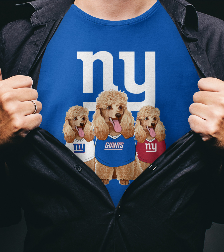 Ny Giants Poodle Trio T-Shirt