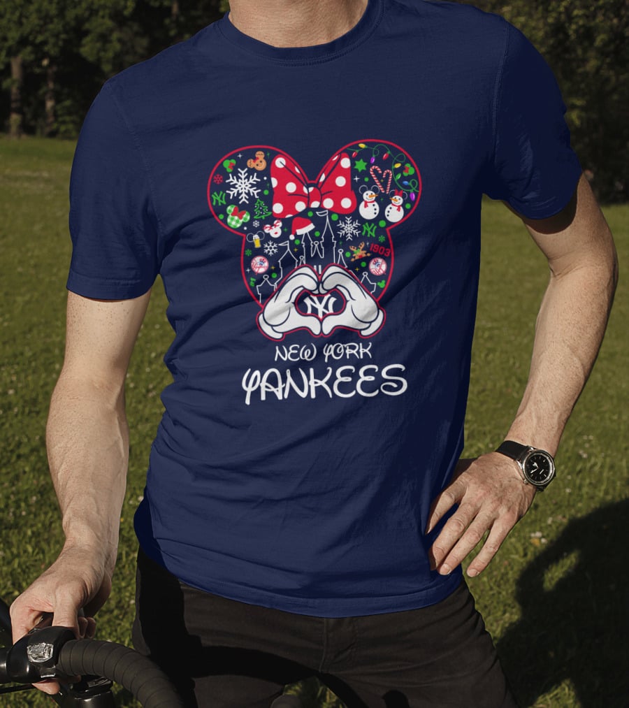 New York Yankees Festive Mouse Ears Holiday Edition T-Shirt