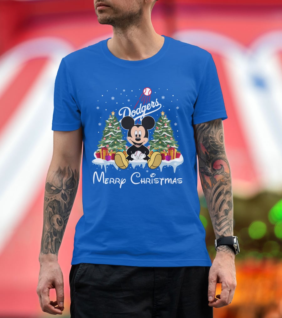 Dodgers Merry Christmas T-Shirt