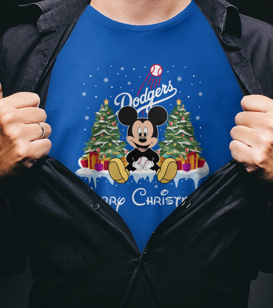 Dodgers Merry Christmas T-Shirt