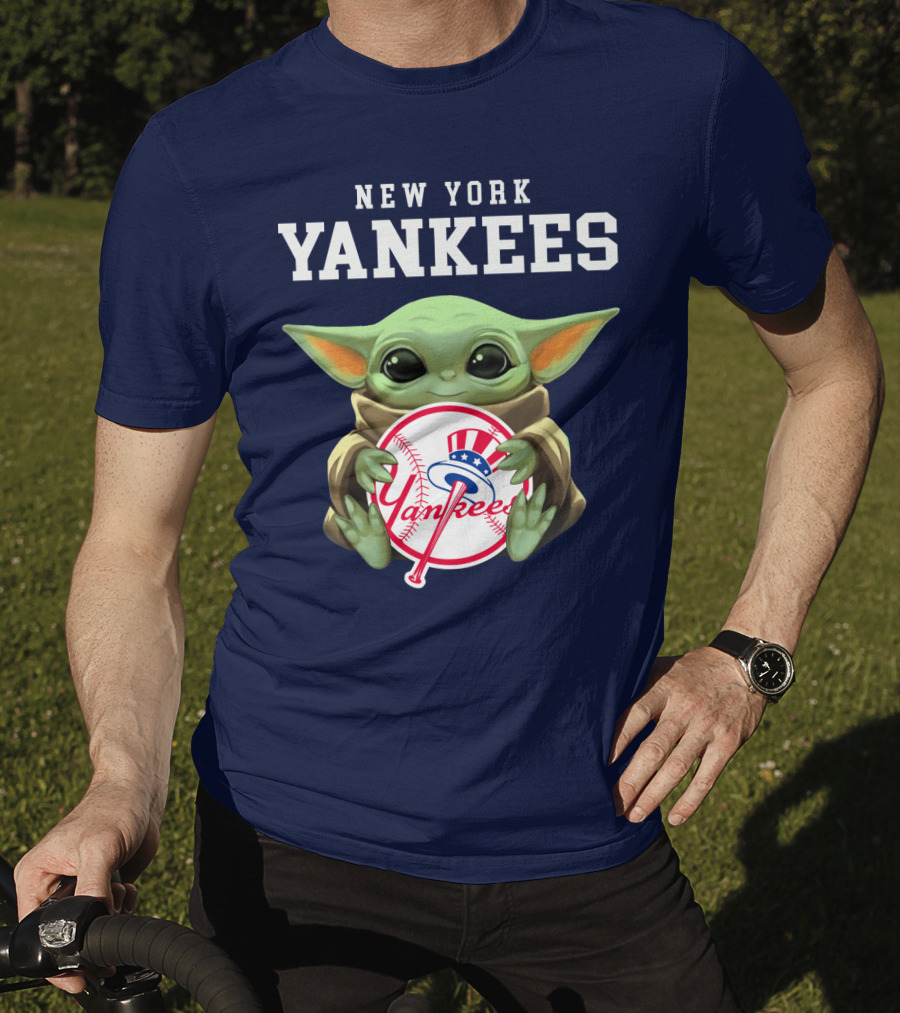 New York Yankees Baby Yoda Yankees T-Shirt