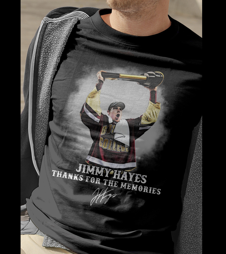 Jimmy Hayes Boston College Thanks For The Memories T-Shirt