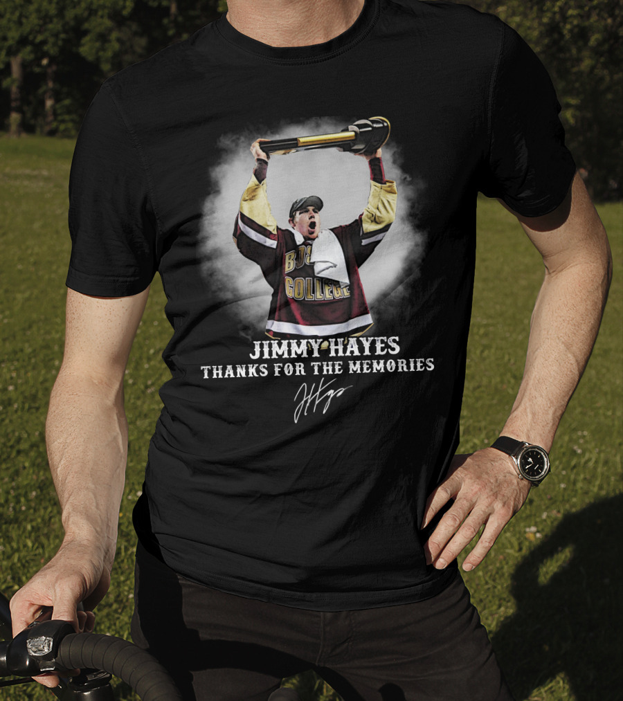 Jimmy Hayes Boston College Thanks For The Memories T-Shirt
