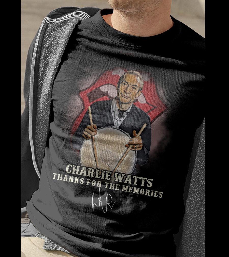 Charlie Watts Thanks For The Memories T-Shirt