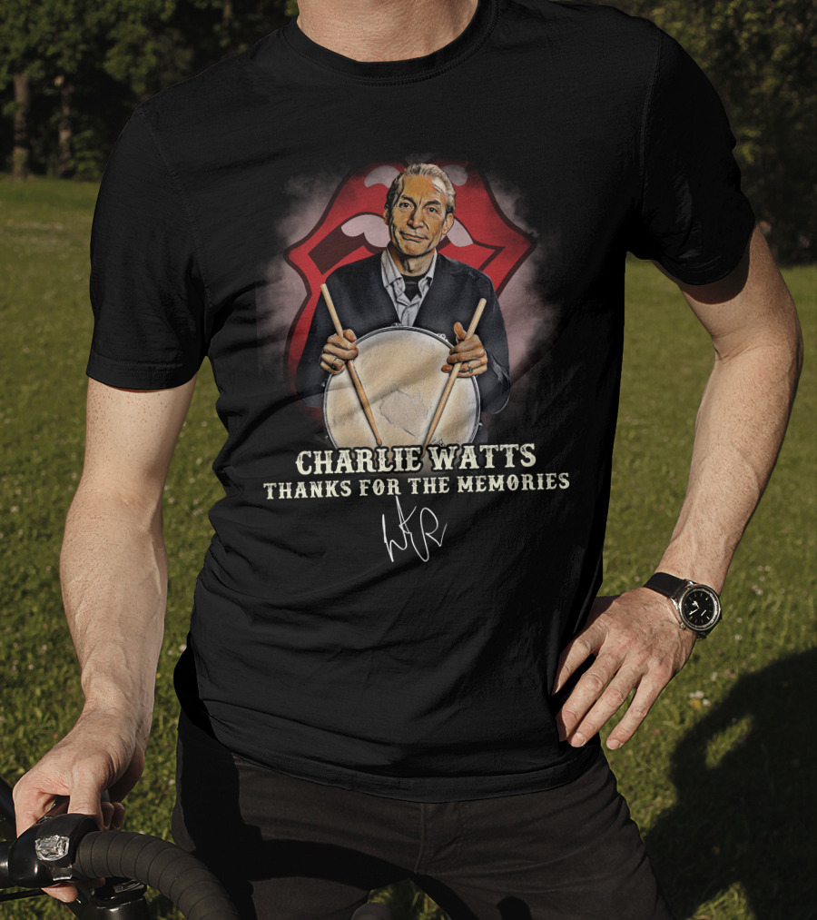 Charlie Watts Thanks For The Memories T-Shirt