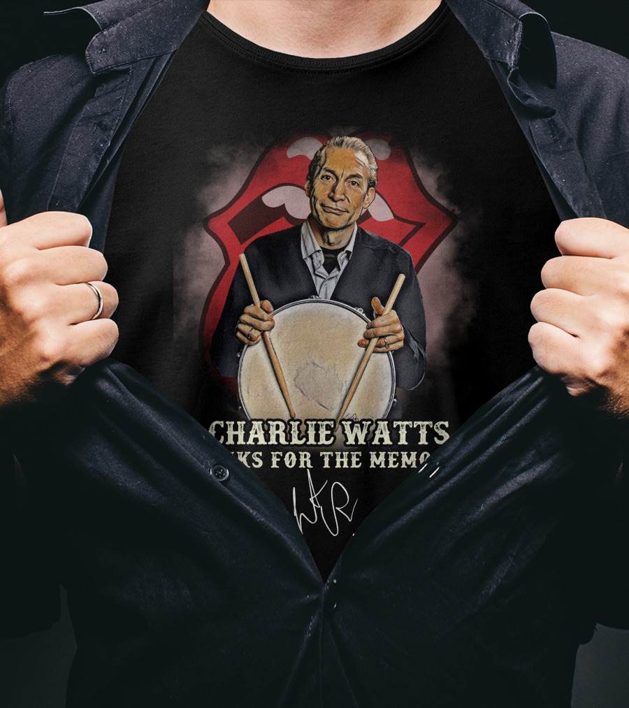 Charlie Watts Thanks For The Memories T-Shirt