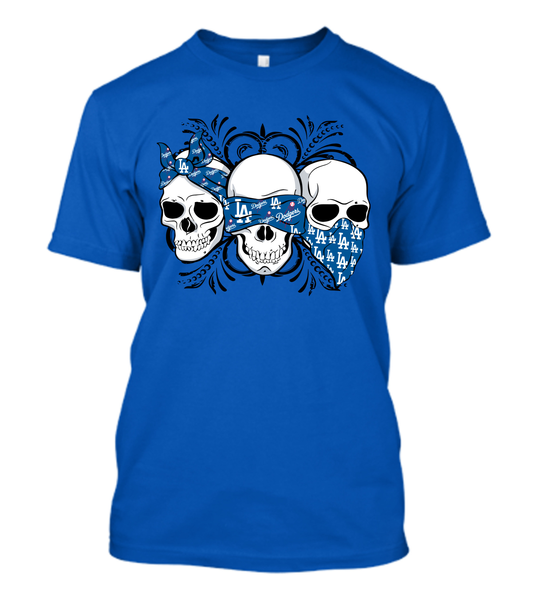 La Dodgers Skull Trio T-Shirt