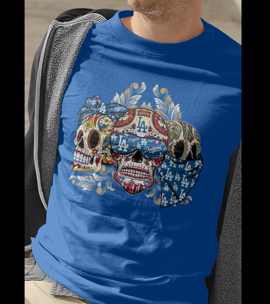 La Dodgers Sugar Skull Trio T-Shirt