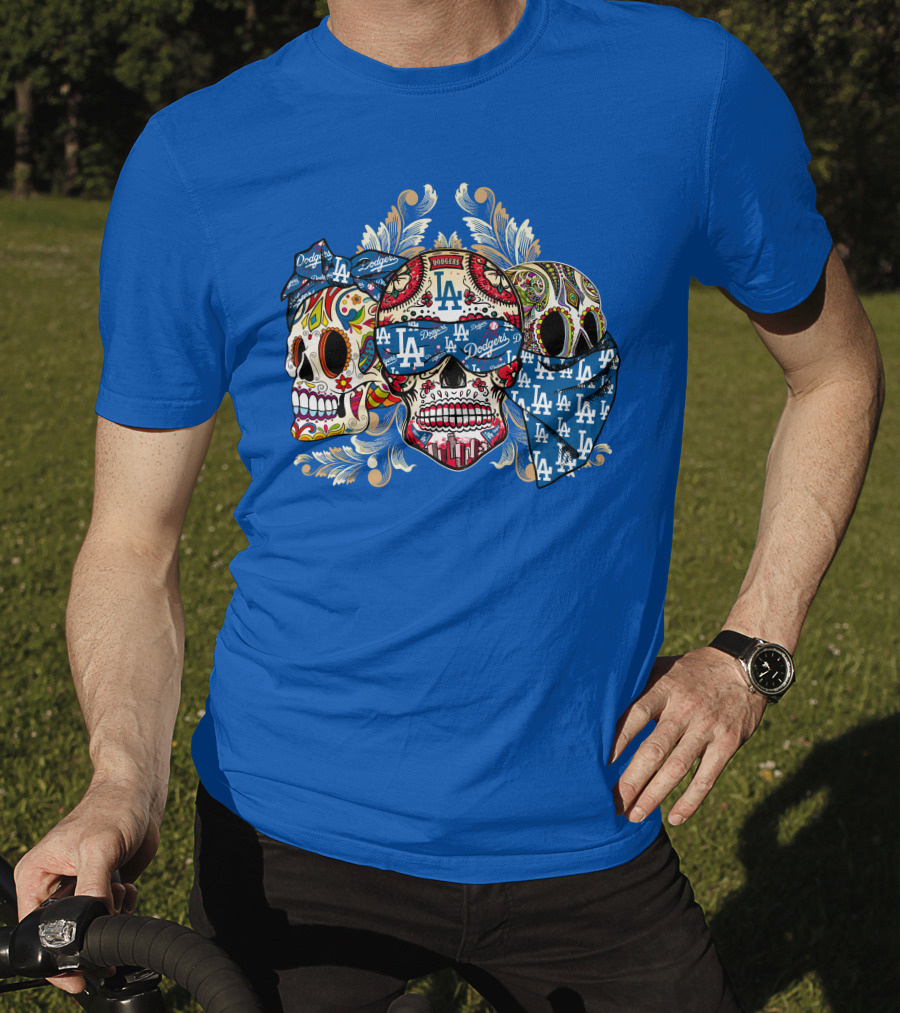 La Dodgers Sugar Skull Trio T-Shirt