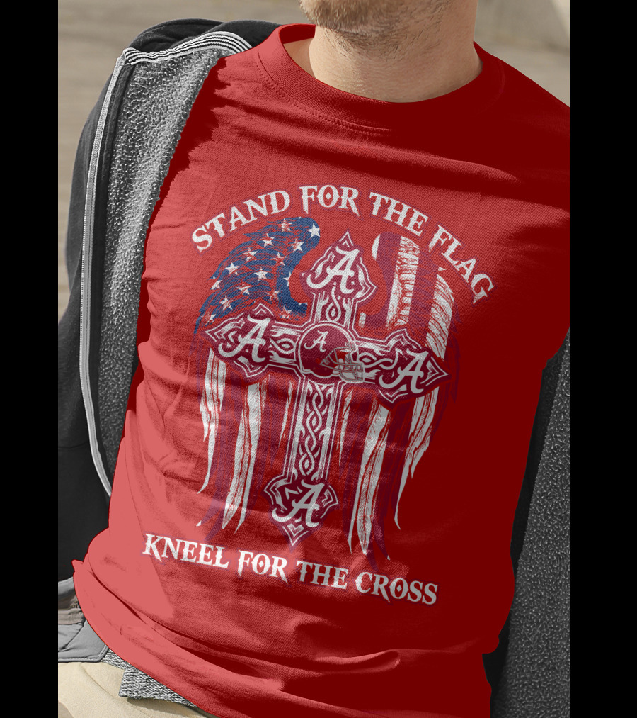 Stand For The Flag Kneel For The Cross Alabama A T-Shirt