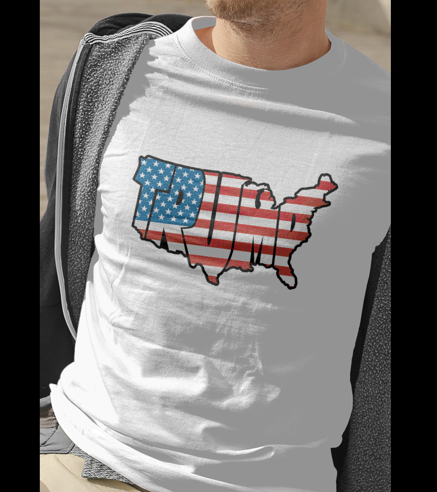 Trump Usa Flag Map T-Shirt