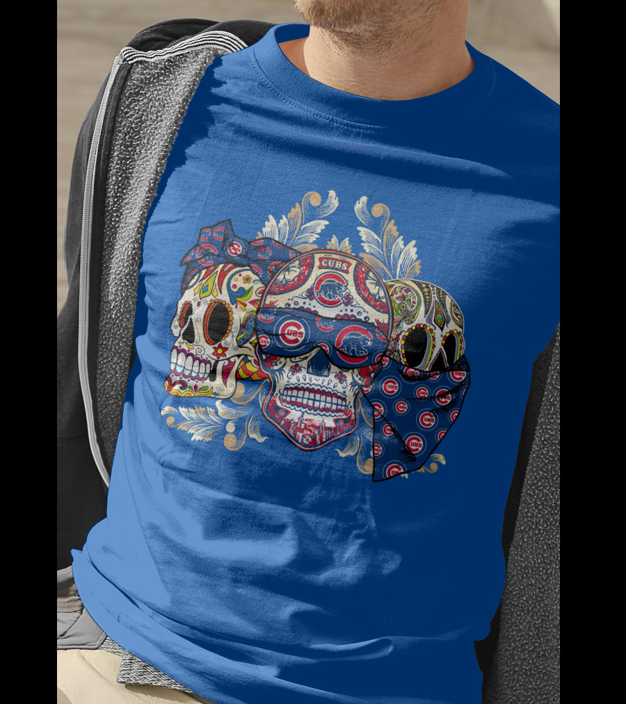 Cubs Sugar Skull T-Shirt