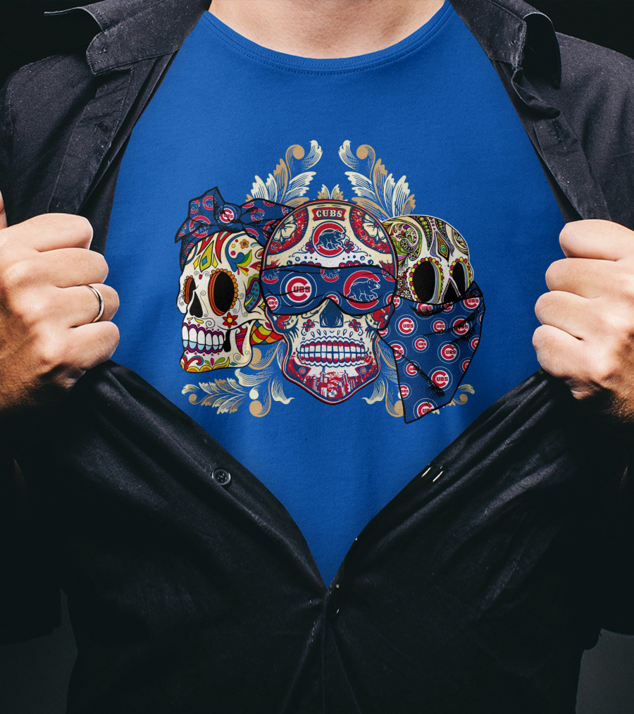 Cubs Sugar Skull T-Shirt