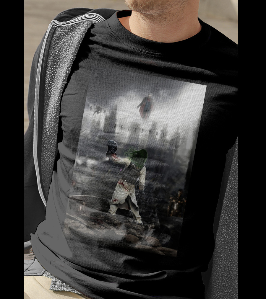 Betrayal Swat Superman Post-Apocalyptic Scene T-Shirt