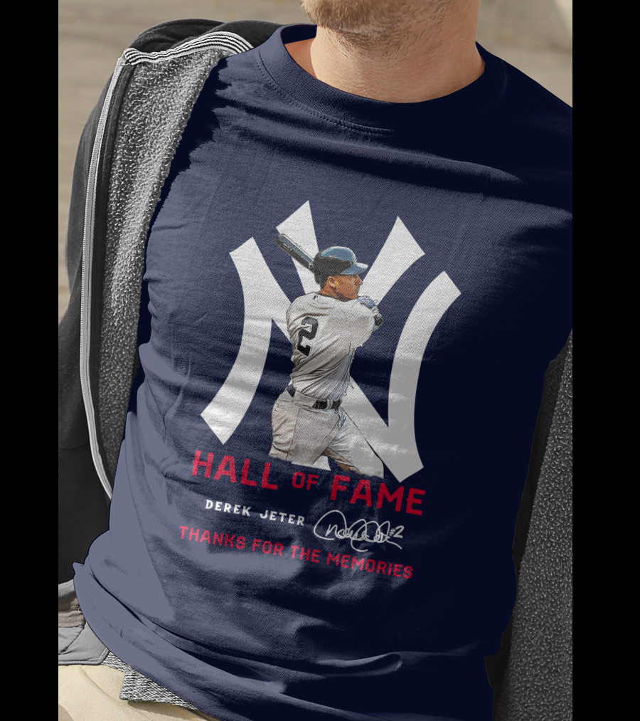 Derek Jeter Hall Of Fame Thanks For The Memories T-Shirt