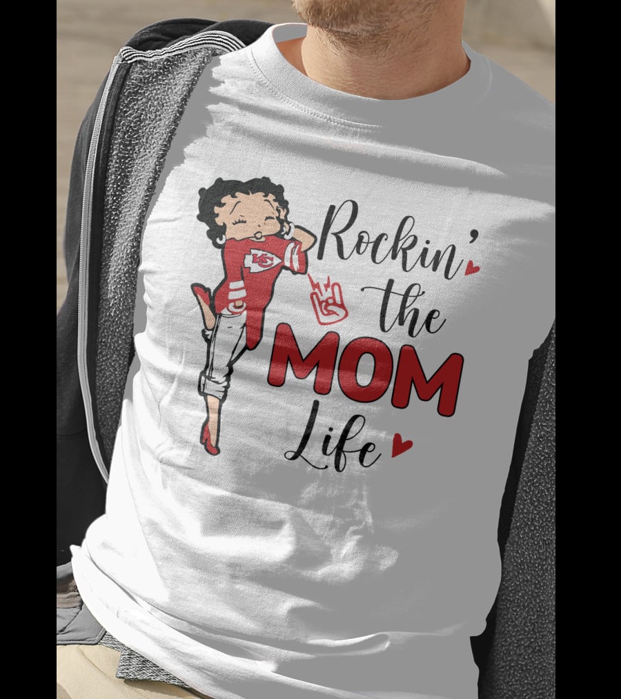 Rockin' The Mom Life Kansas City Football Fan Edition T-Shirt