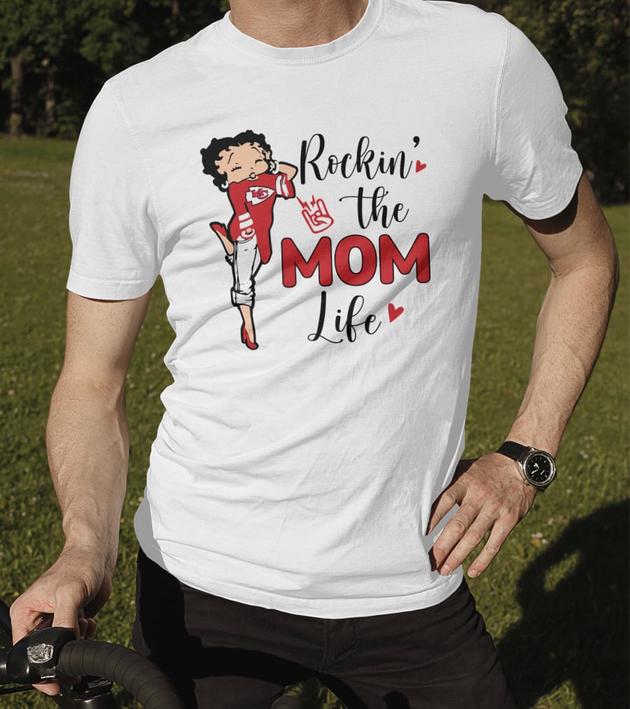 Rockin' The Mom Life Kansas City Football Fan Edition T-Shirt