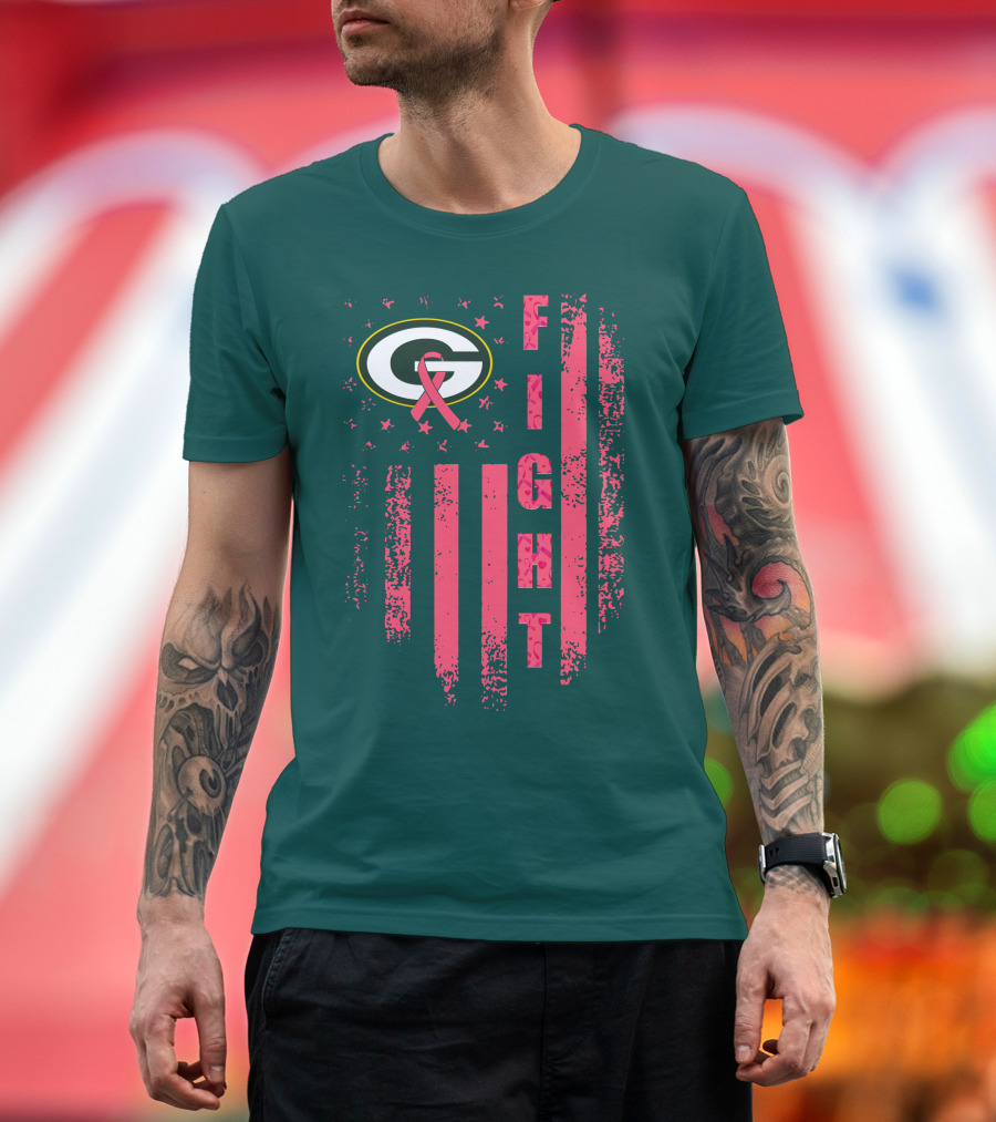 Green Bay Packers Fight Breast Cancer T-Shirt
