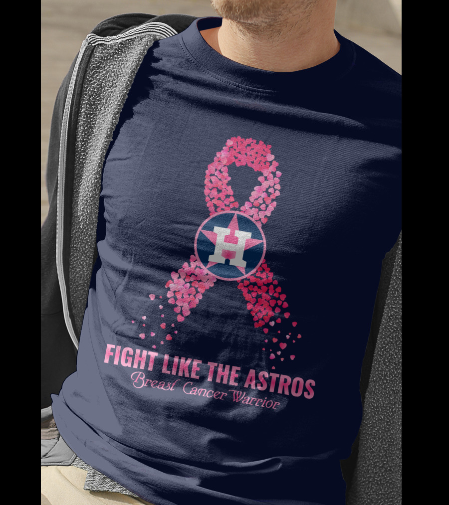 Fight Like The Astros Breast Cancer Warrior T-Shirt