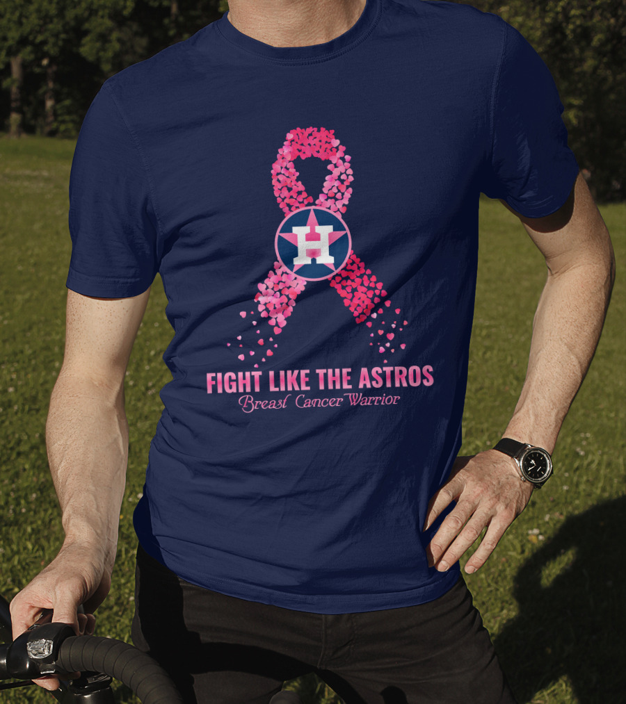 Fight Like The Astros Breast Cancer Warrior T-Shirt