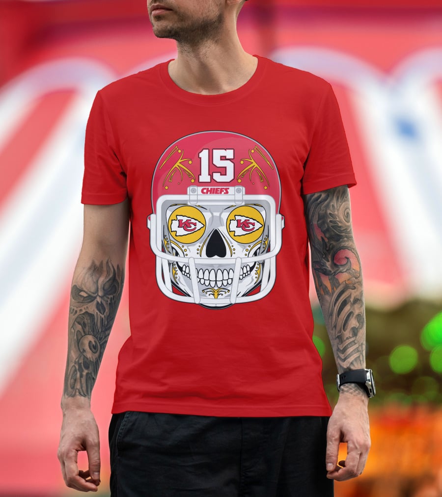 Chiefs Skull Helmet T-Shirt