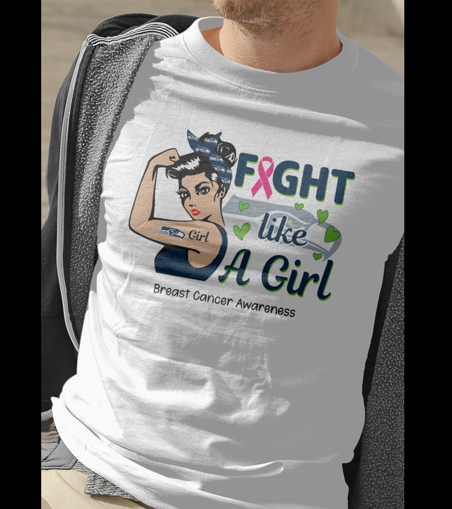 Fight Like A Girl Breast Cancer Awareness T-Shirt