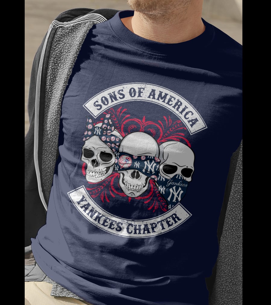 Sons Of America Yankees Chapter Skulls T-Shirt