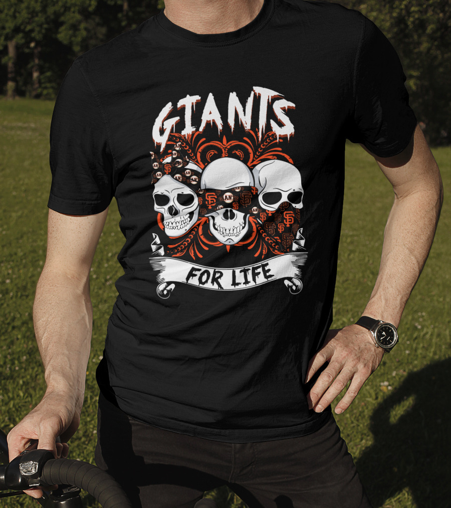 Giants For Life Skulls Sf T-Shirt