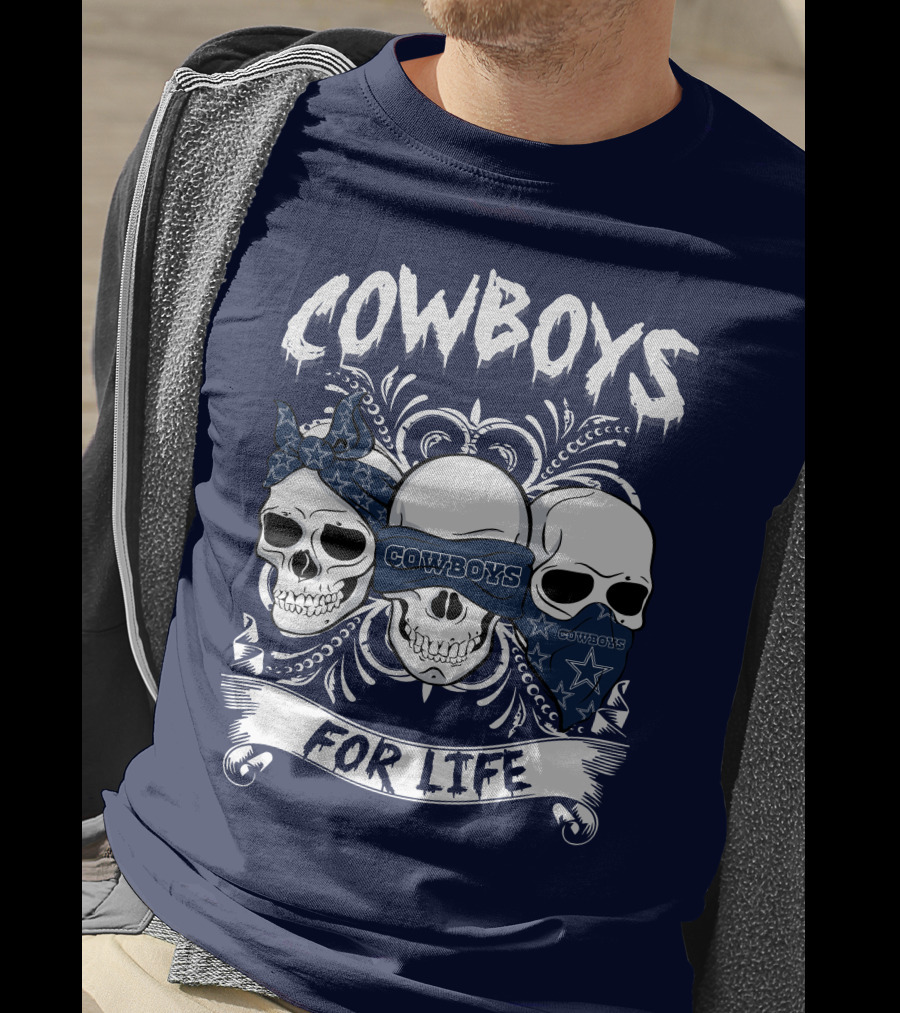 Cowboys For Life Skulls Bandana T-Shirt