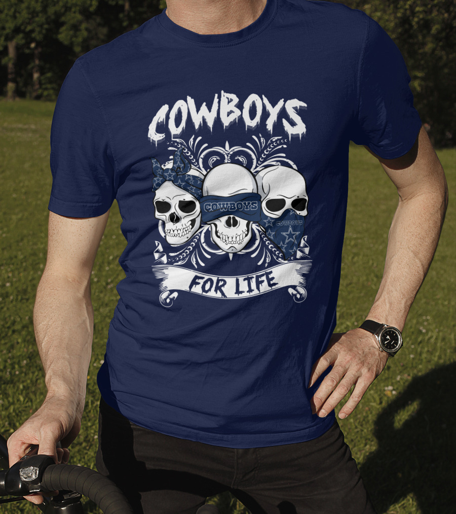 Cowboys For Life Skulls Bandana T-Shirt