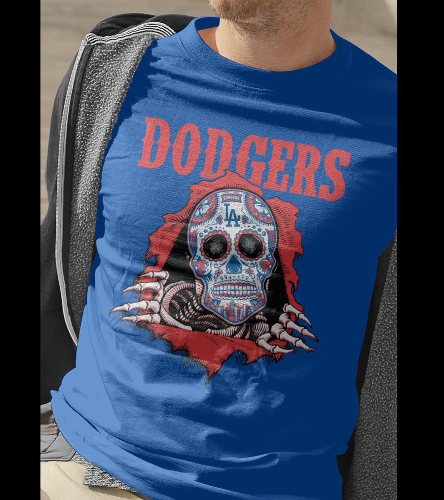 Dodgers La Sugar Skull T-Shirt