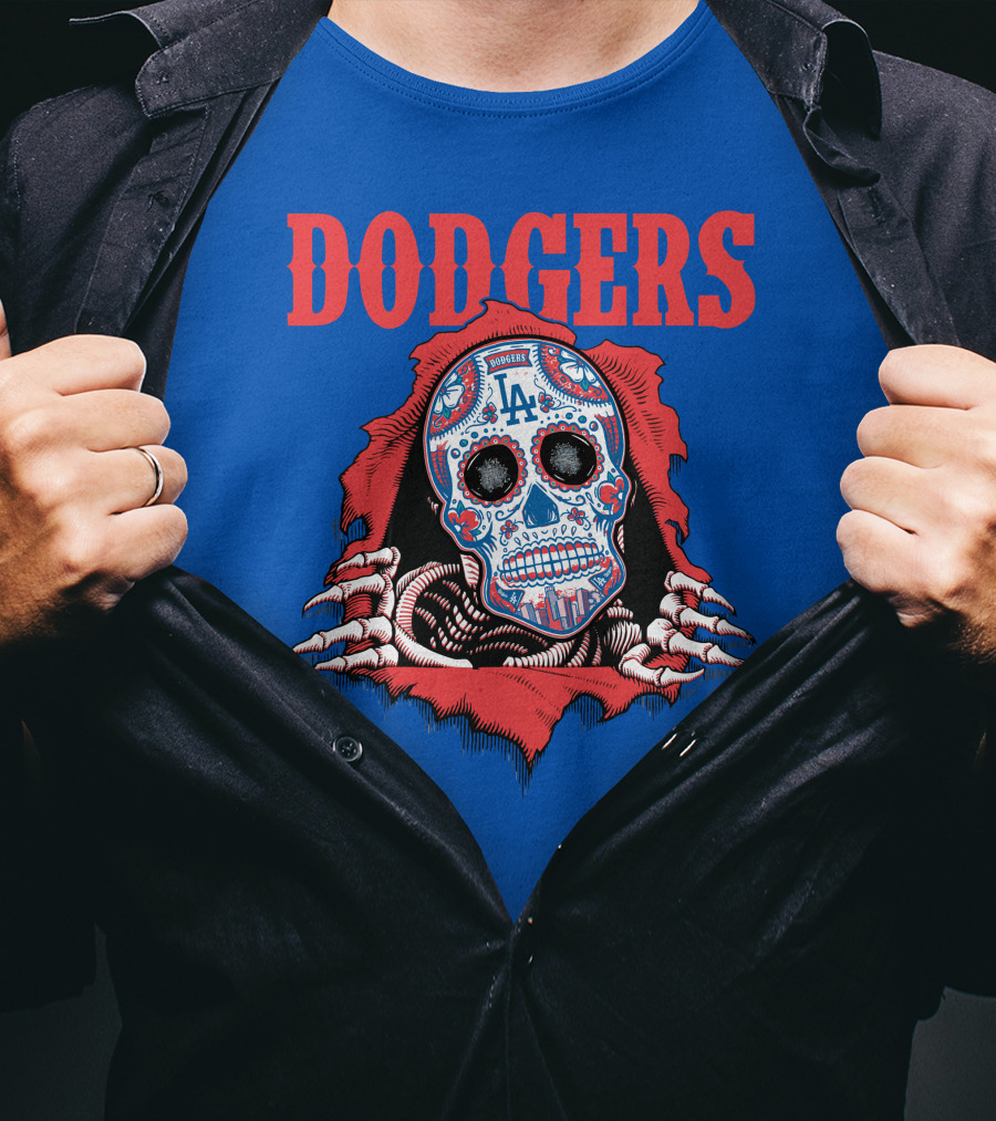 Dodgers La Sugar Skull T-Shirt
