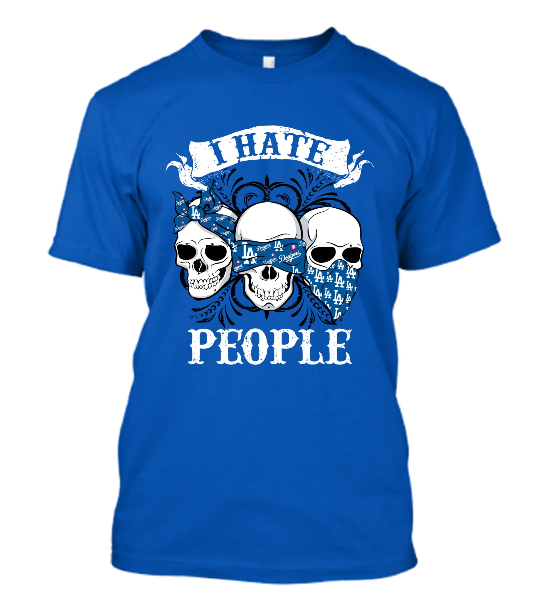 I Hate People Los Angeles Dodgers T-Shirt