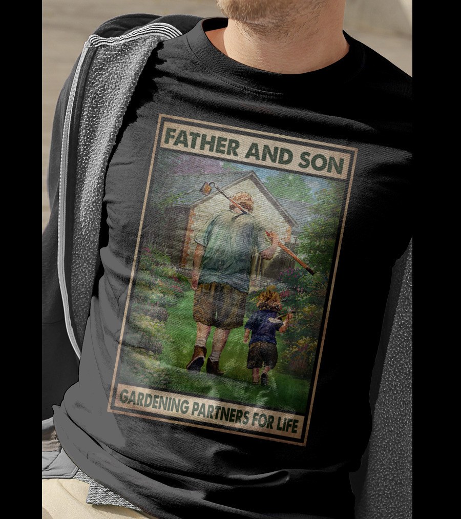 Father And Son Gardening Partners For Life T-Shirt