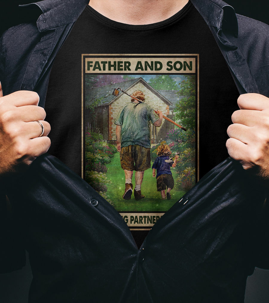 Father And Son Gardening Partners For Life T-Shirt