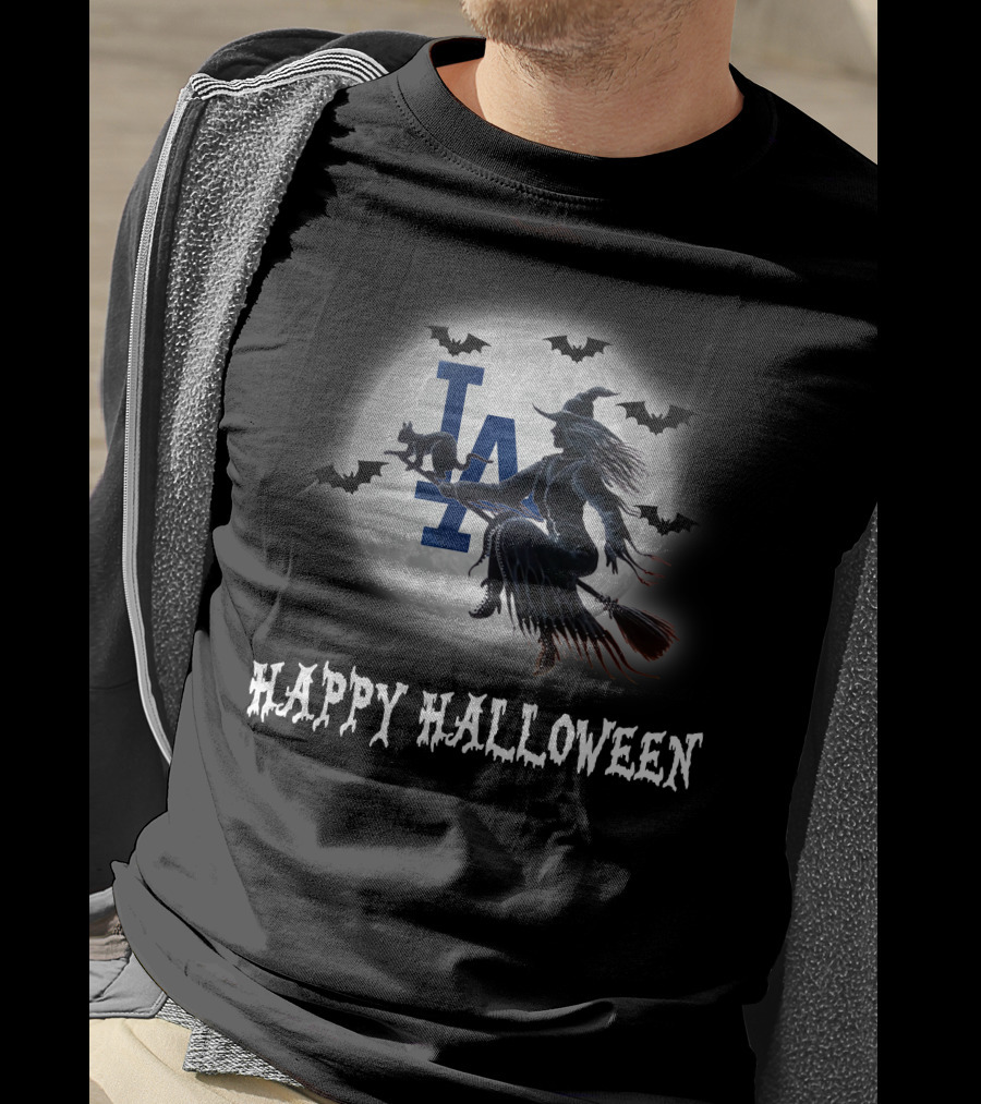 La Dodgers Witch Halloween T-Shirt