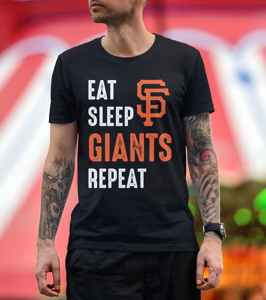 Eat Sleep Giants Repeat Sf T-Shirt